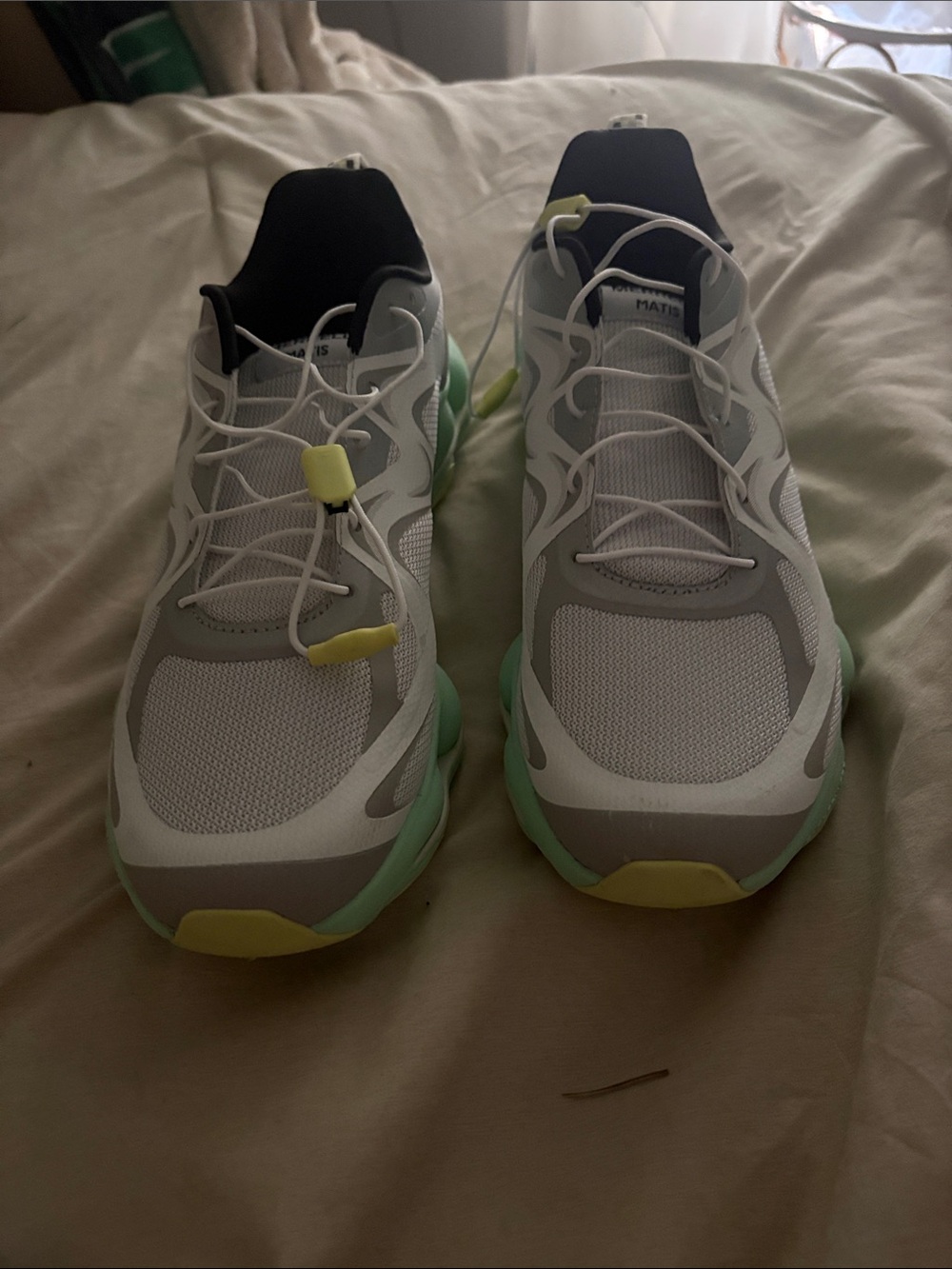 Merrell Women’s Athletic Sneakers - White, Light Green & Yellow